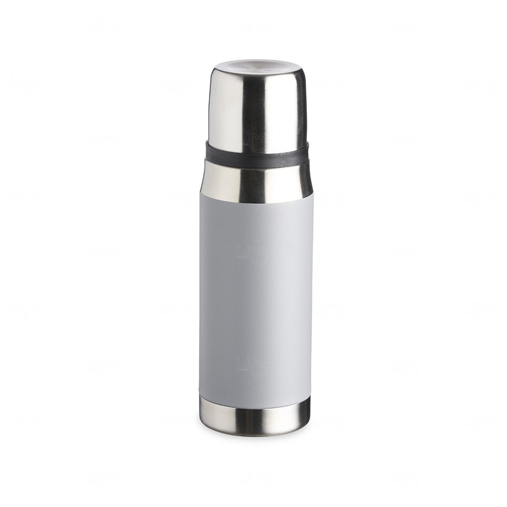 Garrafa Térmica 500ml Inox Personalizada Cinza
