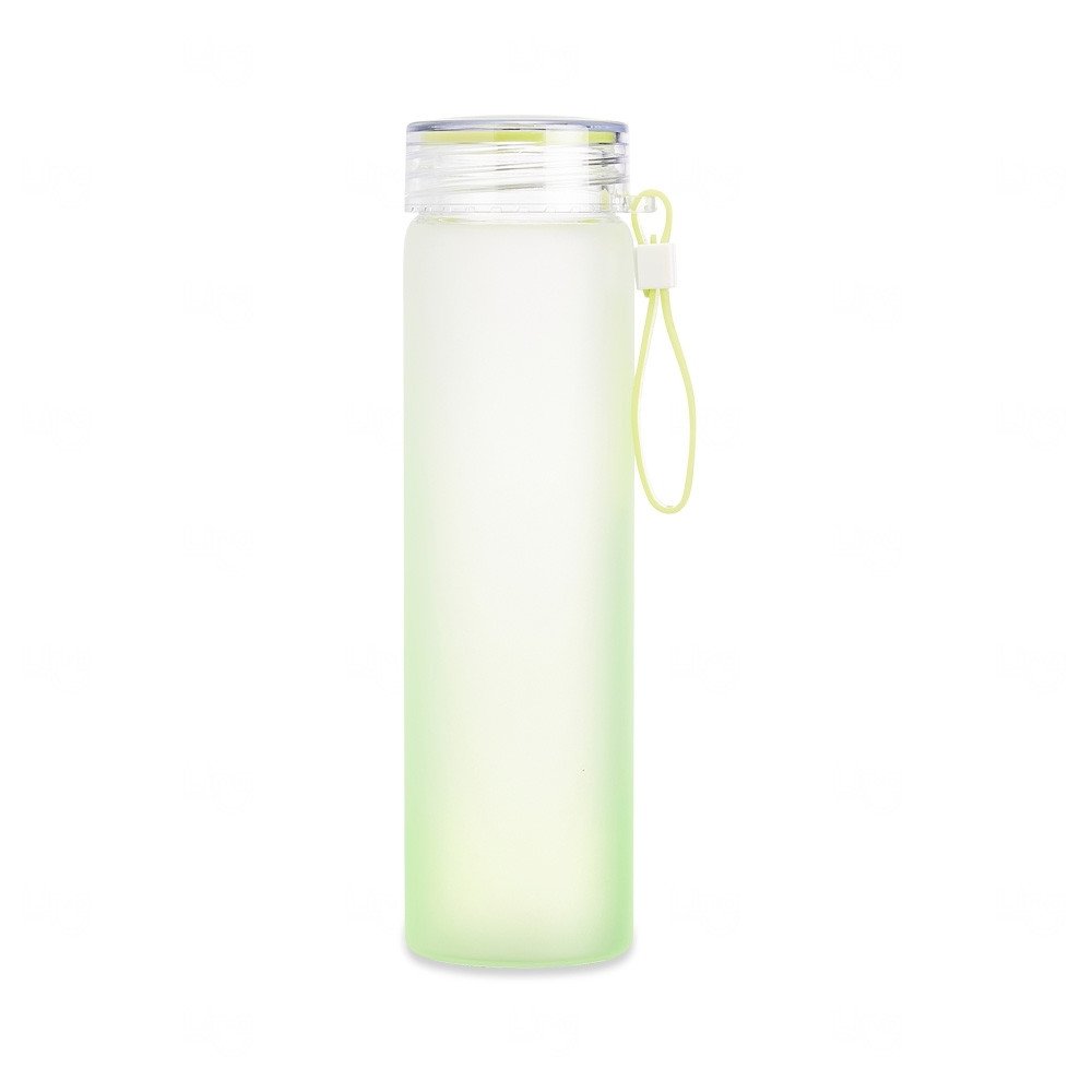 Garrafa de Vidro Jateada Personalizada - 450ml 