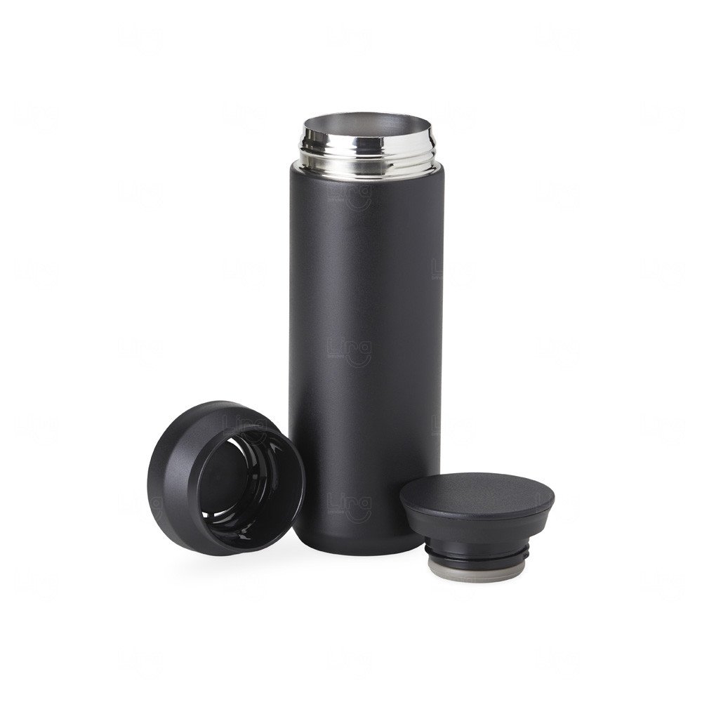 Garrafa Térmica 470ml Inox com Tampa Dupla Personalizada 