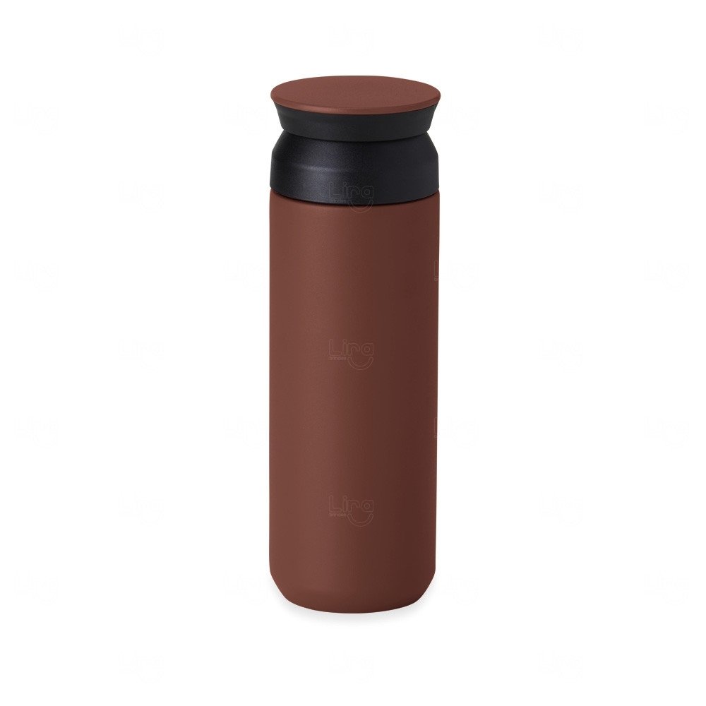 Garrafa Térmica 470ml Inox com Tampa Dupla Personalizada 