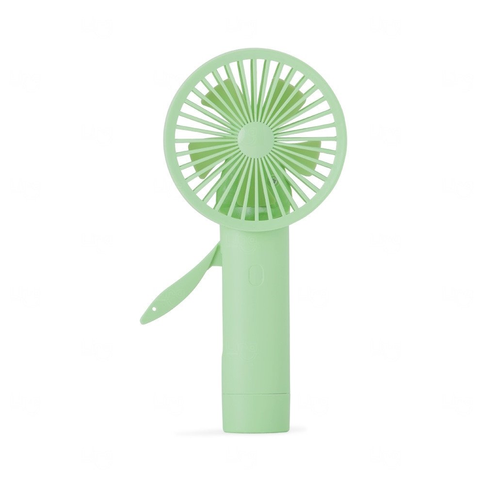 Mini Ventilador Manual Personalizado Verde