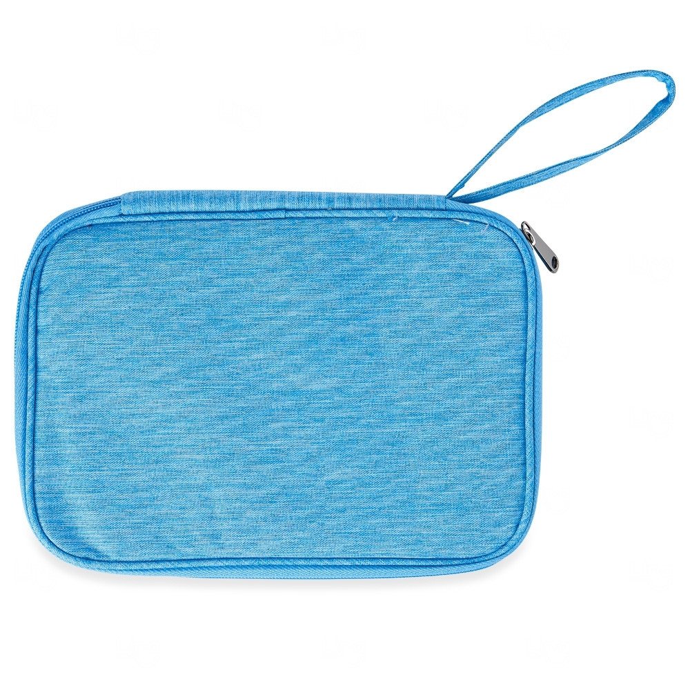 Case Organizador de Cabos Personalizado Azul Claro
