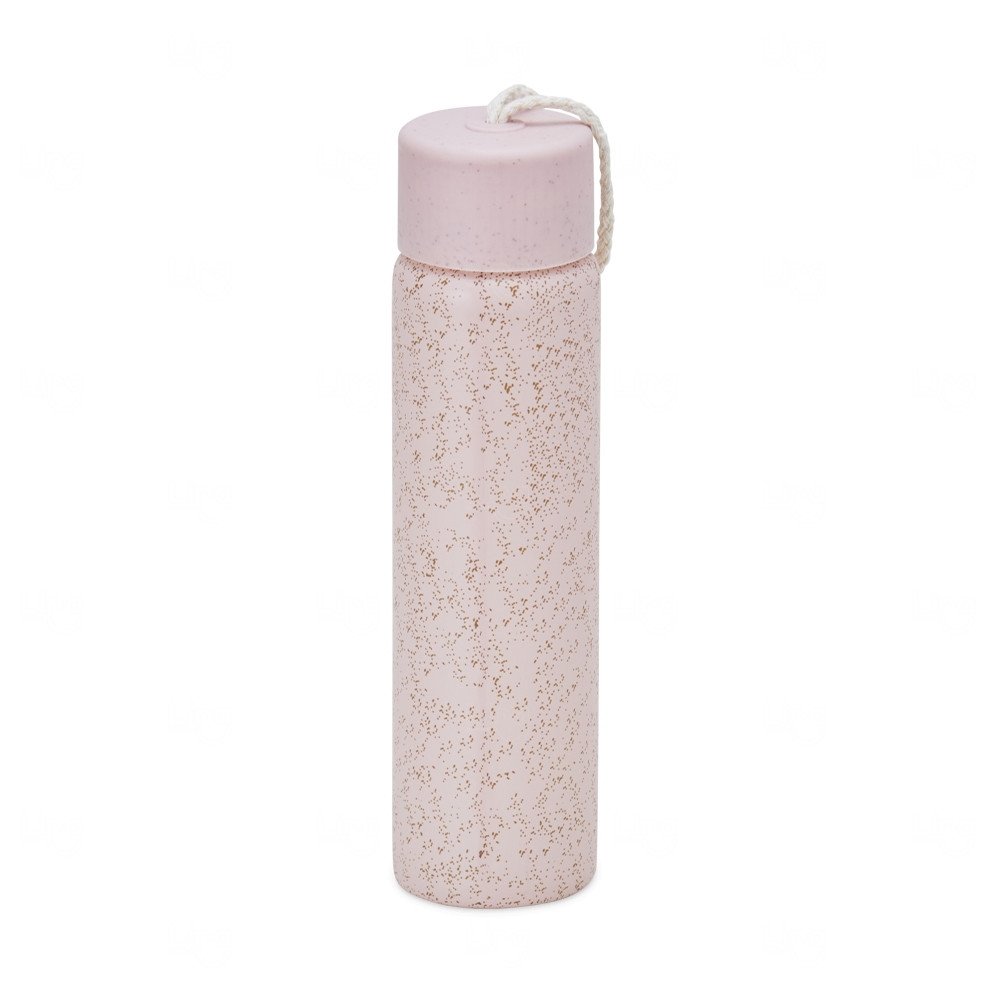 Garrafa de Vidro com Acabamento Natural Personalizada – 330ml 