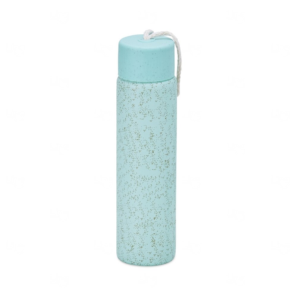 Garrafa de Vidro com Acabamento Natural Personalizada – 330ml 
