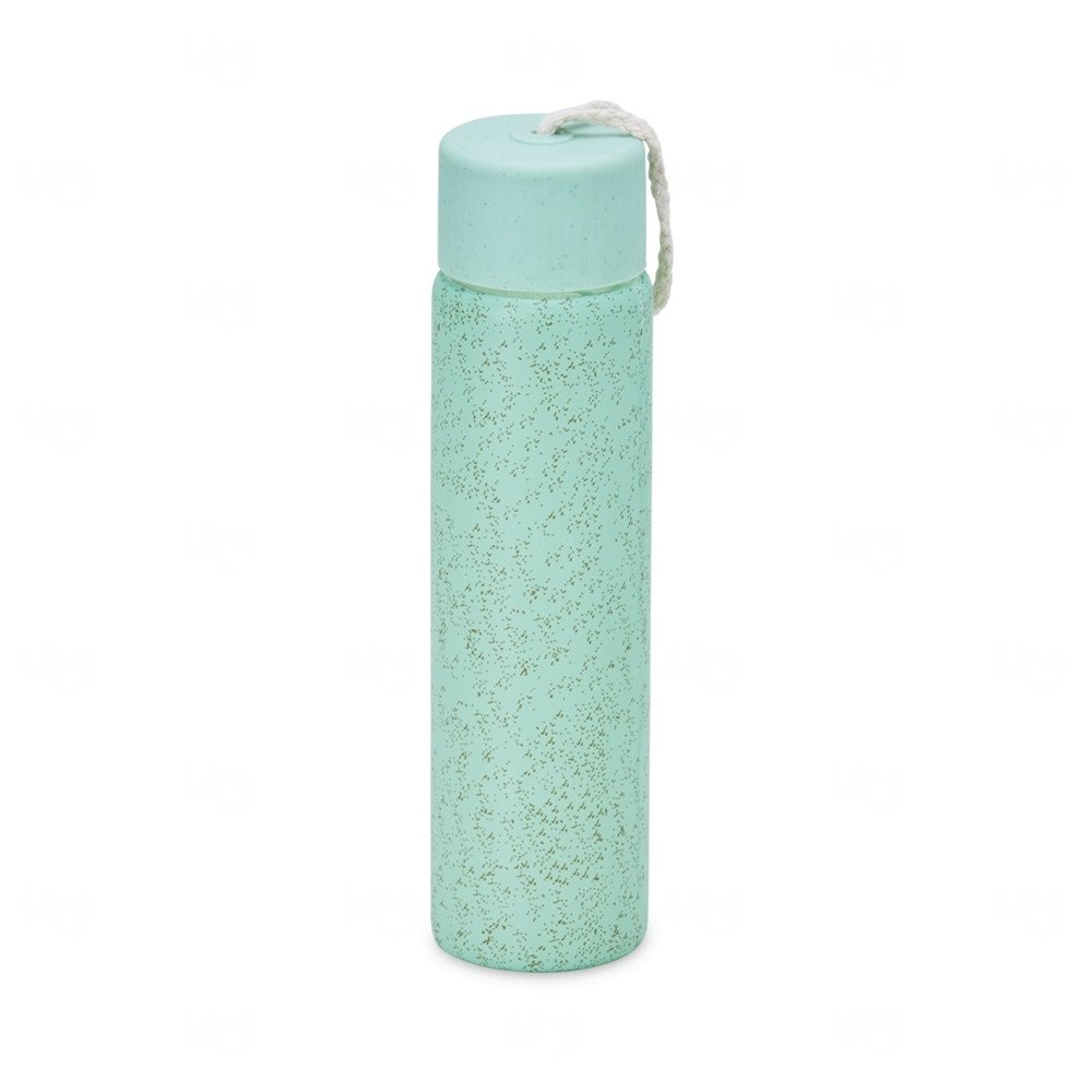Garrafa de Vidro com Acabamento Natural Personalizada – 330ml 