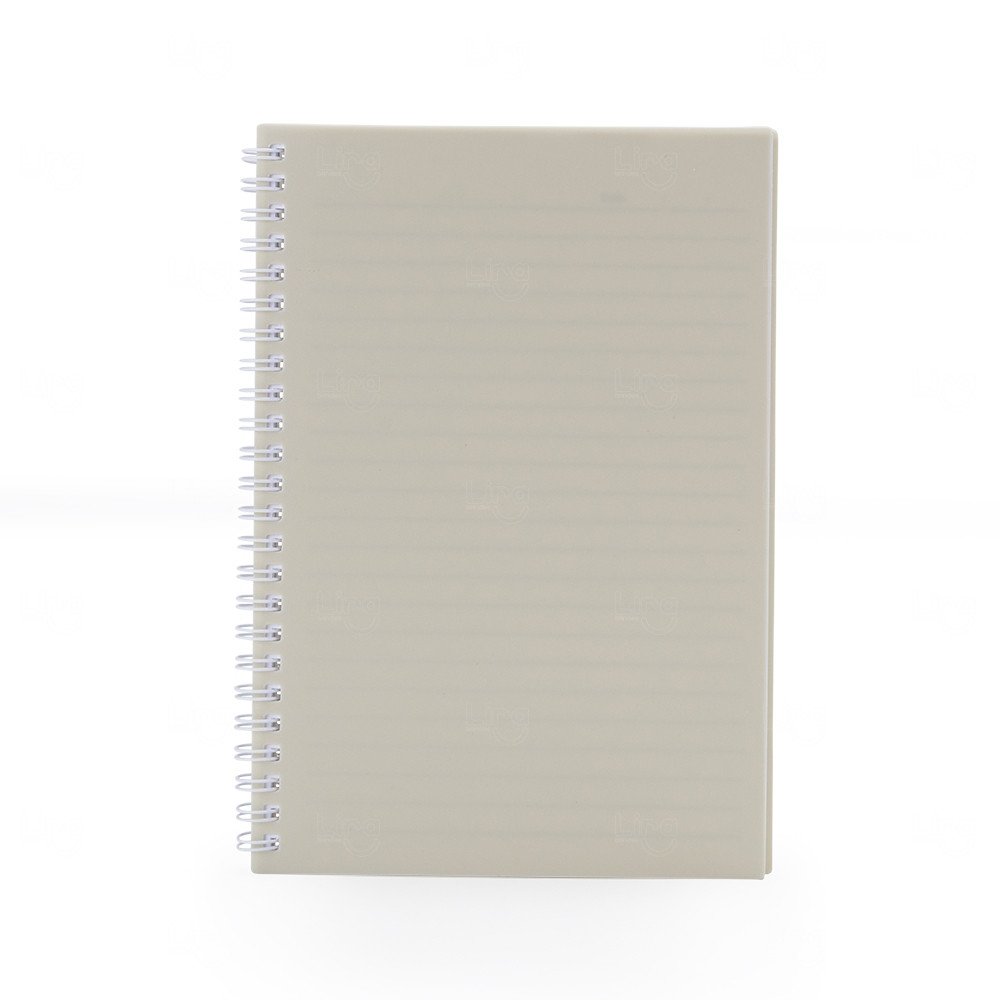 Caderno A5 Plástico Personalizado - 21,2 x 15 cm 