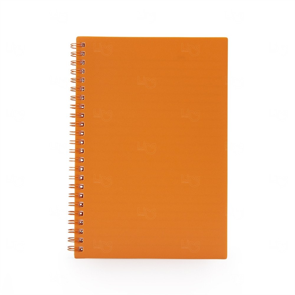 Caderno A5 Plástico Personalizado - 21,2 x 15 cm 