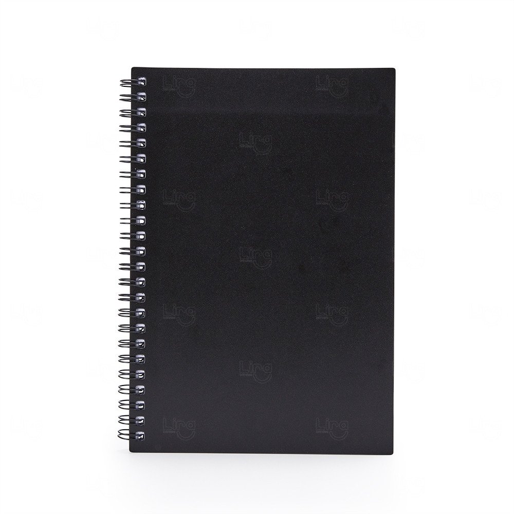 Caderno A5 Plástico Personalizado - 21,2 x 15 cm 