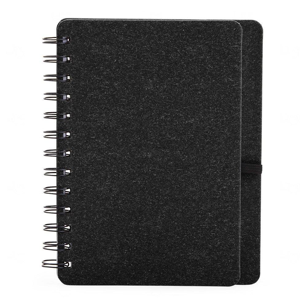 Caderneta B6 Kraft com Wire-o Personalizada - 17,5 x 13,5 cm 