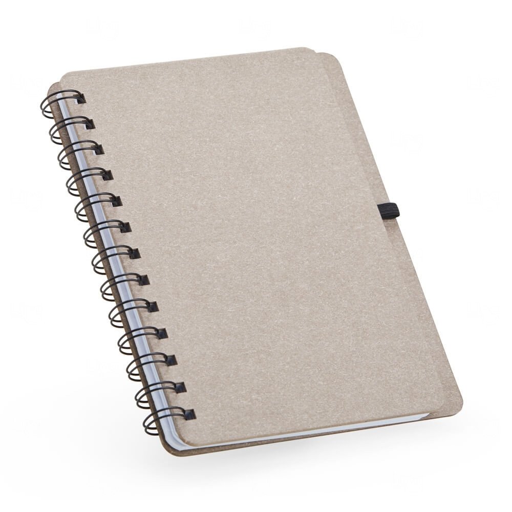 Caderneta B6 Kraft com Wire-o Personalizada - 17,5 x 13,5 cm 