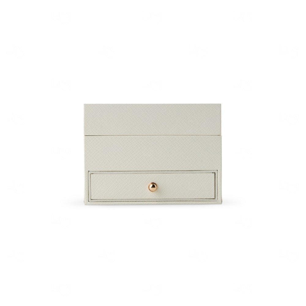 Porta-Joias Couro Sintético com Gaveta Personalizado - 8x11x11cm 