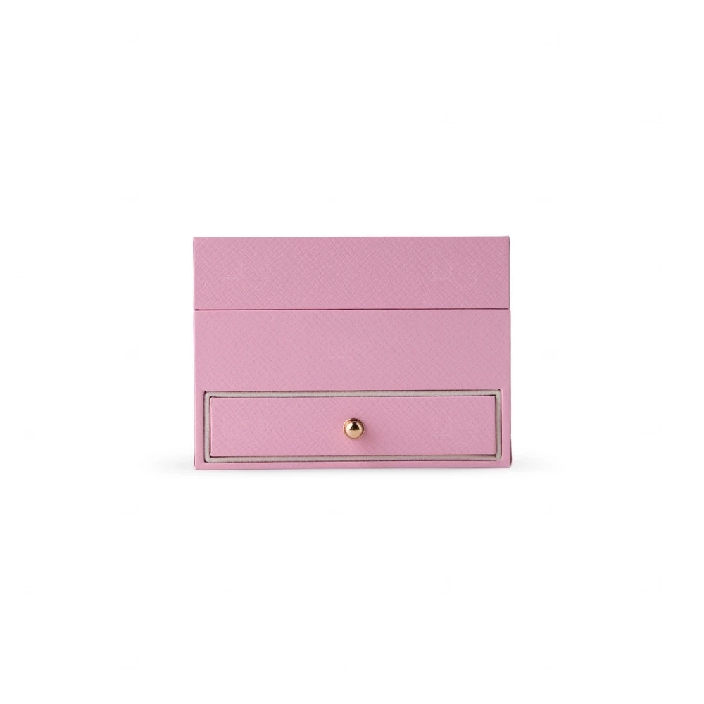 Porta-Joias Couro Sintético com Gaveta Personalizado - 8x11x11cm 
