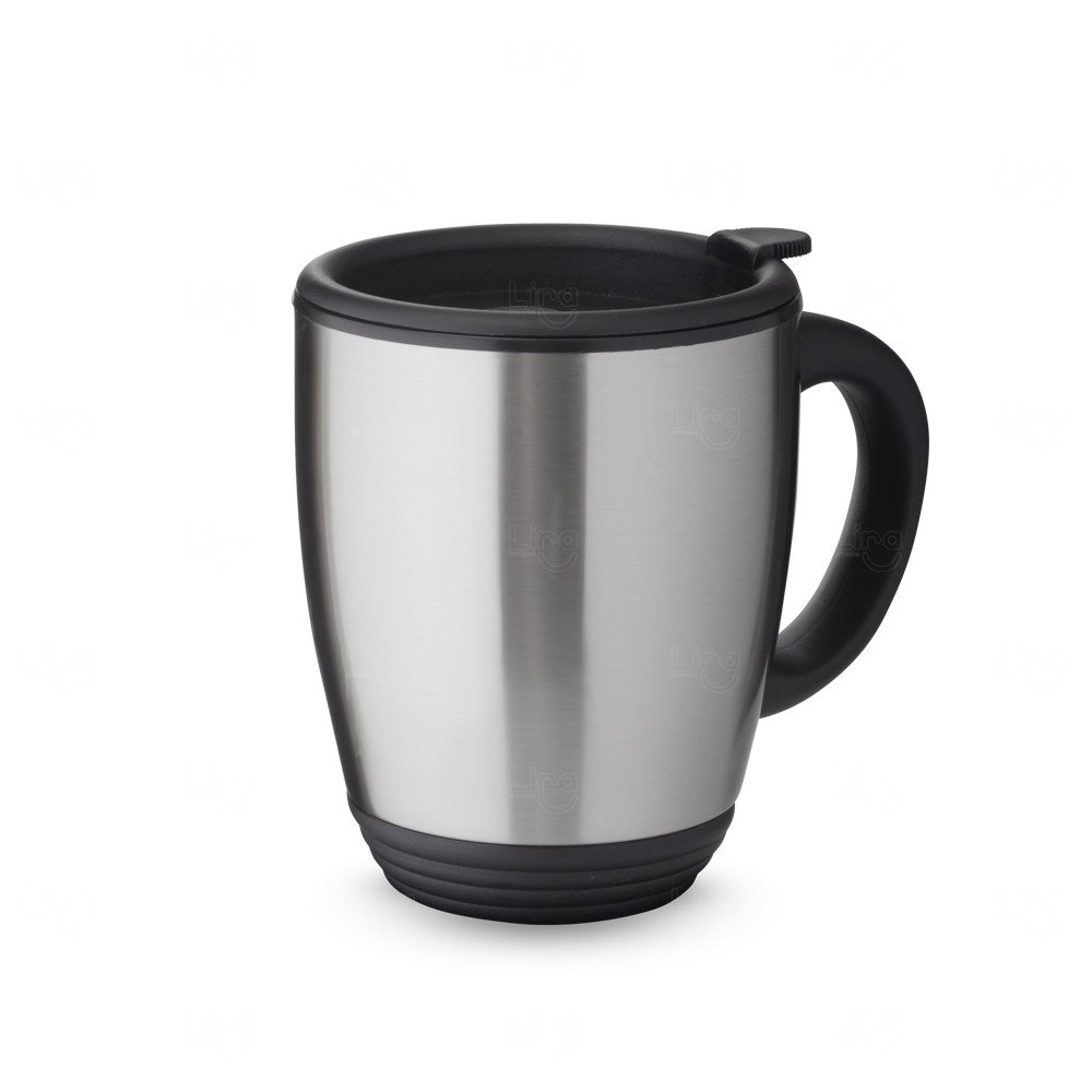 Caneca Inox 470ml com Trava Personalizada 