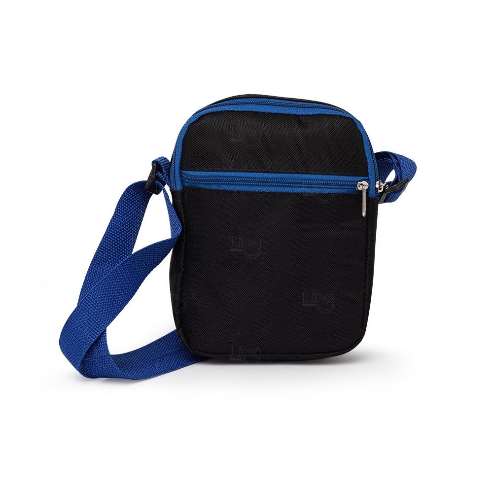 Bolsa de Ombro em Nylon Personalizada Azul Escuro