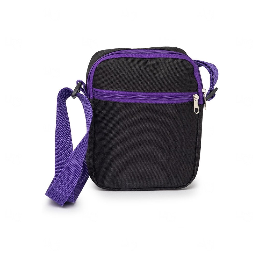 Bolsa de Ombro em Nylon Personalizada Roxo