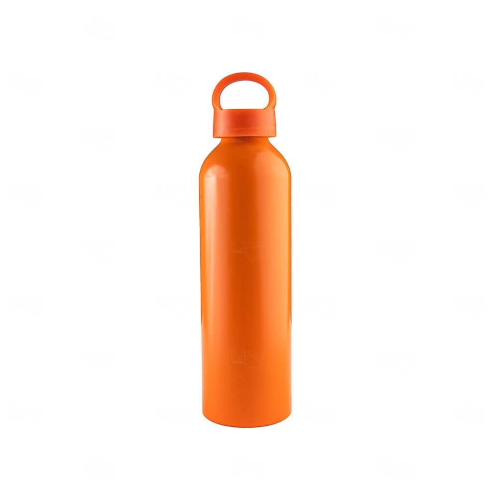 Garrafa de Alumínio 630ml Personalizada Laranja