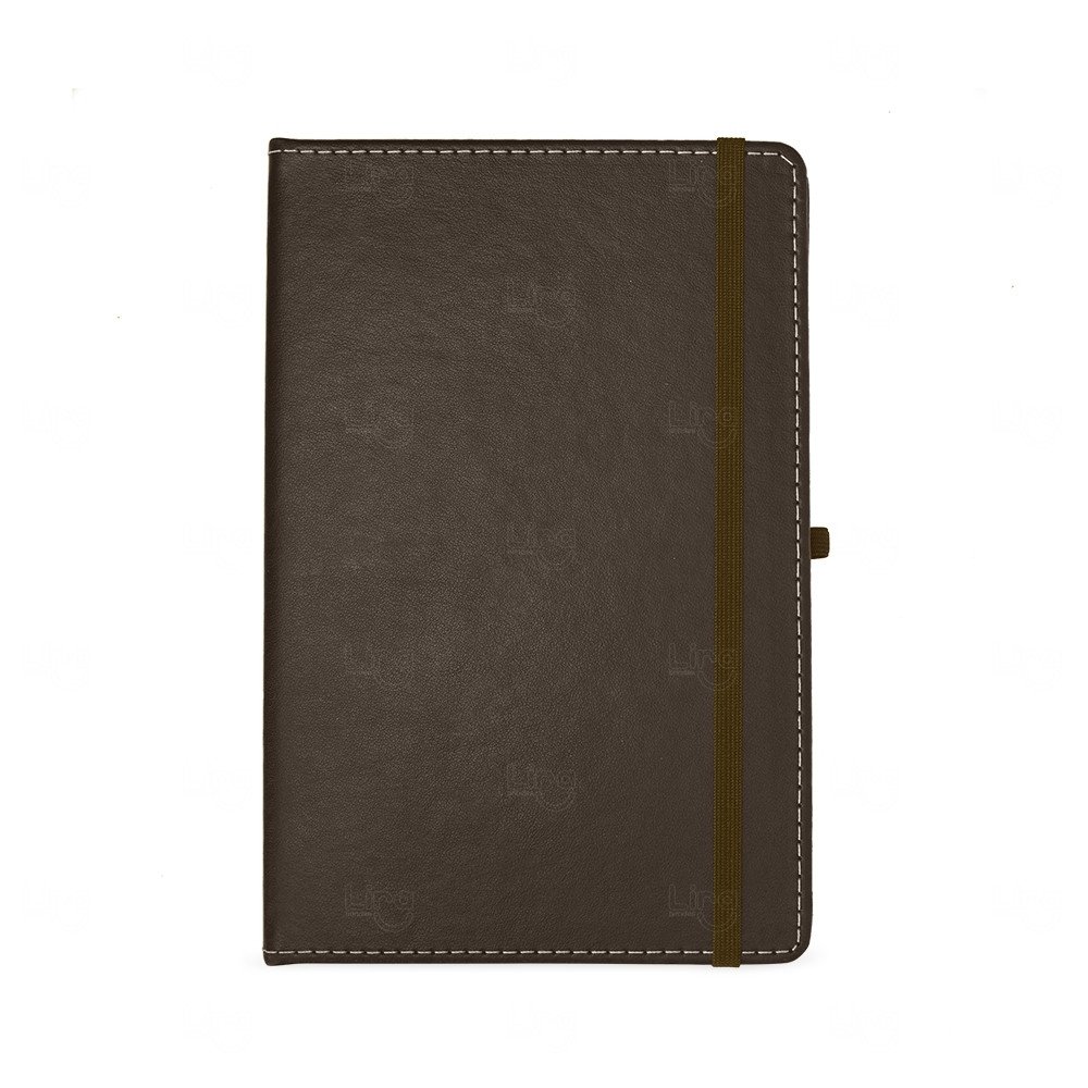 Caderneta em Couro Sintético Personalizada - 21,2 x 14 cm 