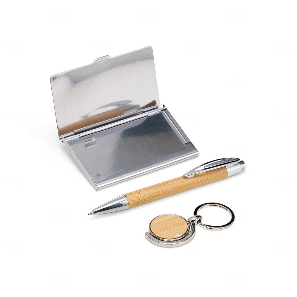 Kit Executivo Ecológico 3 Peças Personalizado 