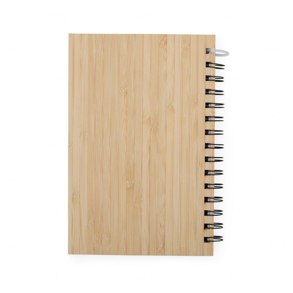 Caderno de Bambu com Régua Personalizado - 21x15cm 