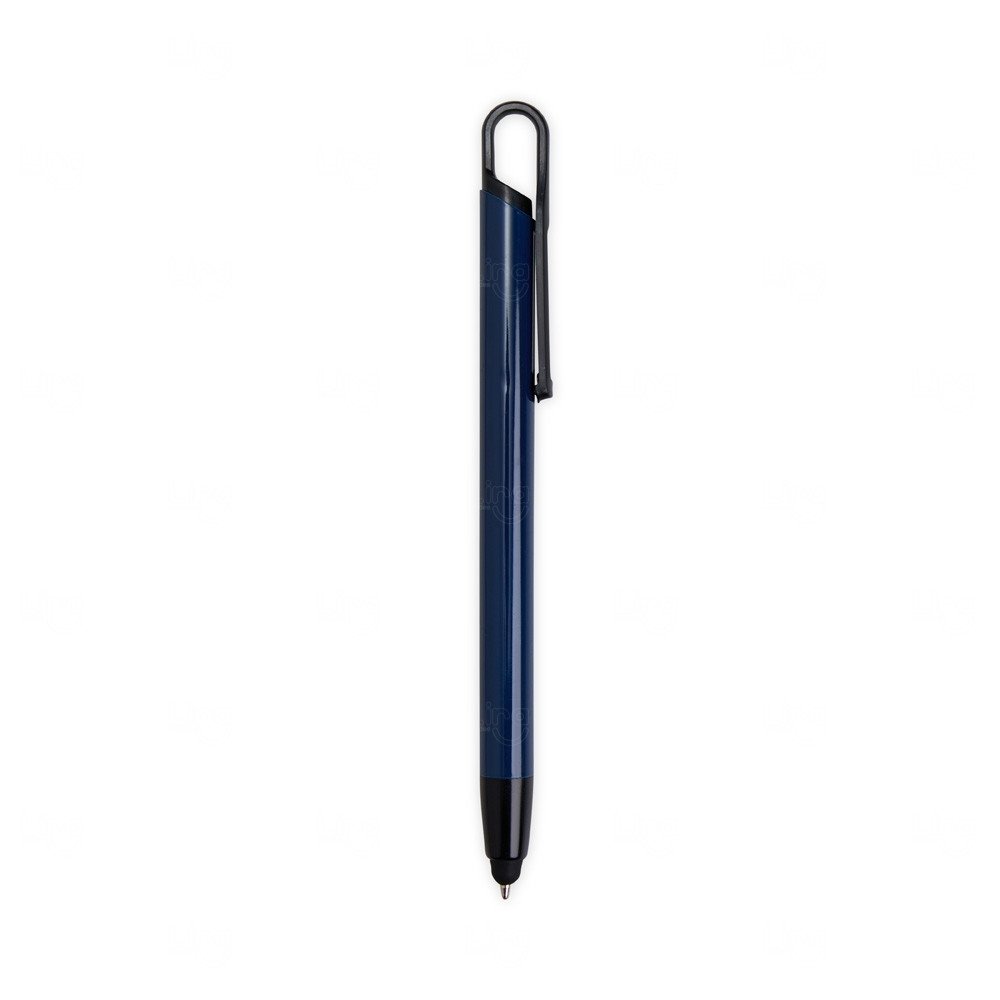 Caneta Touch em Metal Personalizada Azul