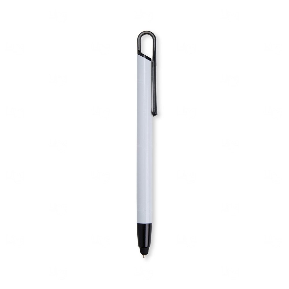 Caneta Touch em Metal Personalizada Branco