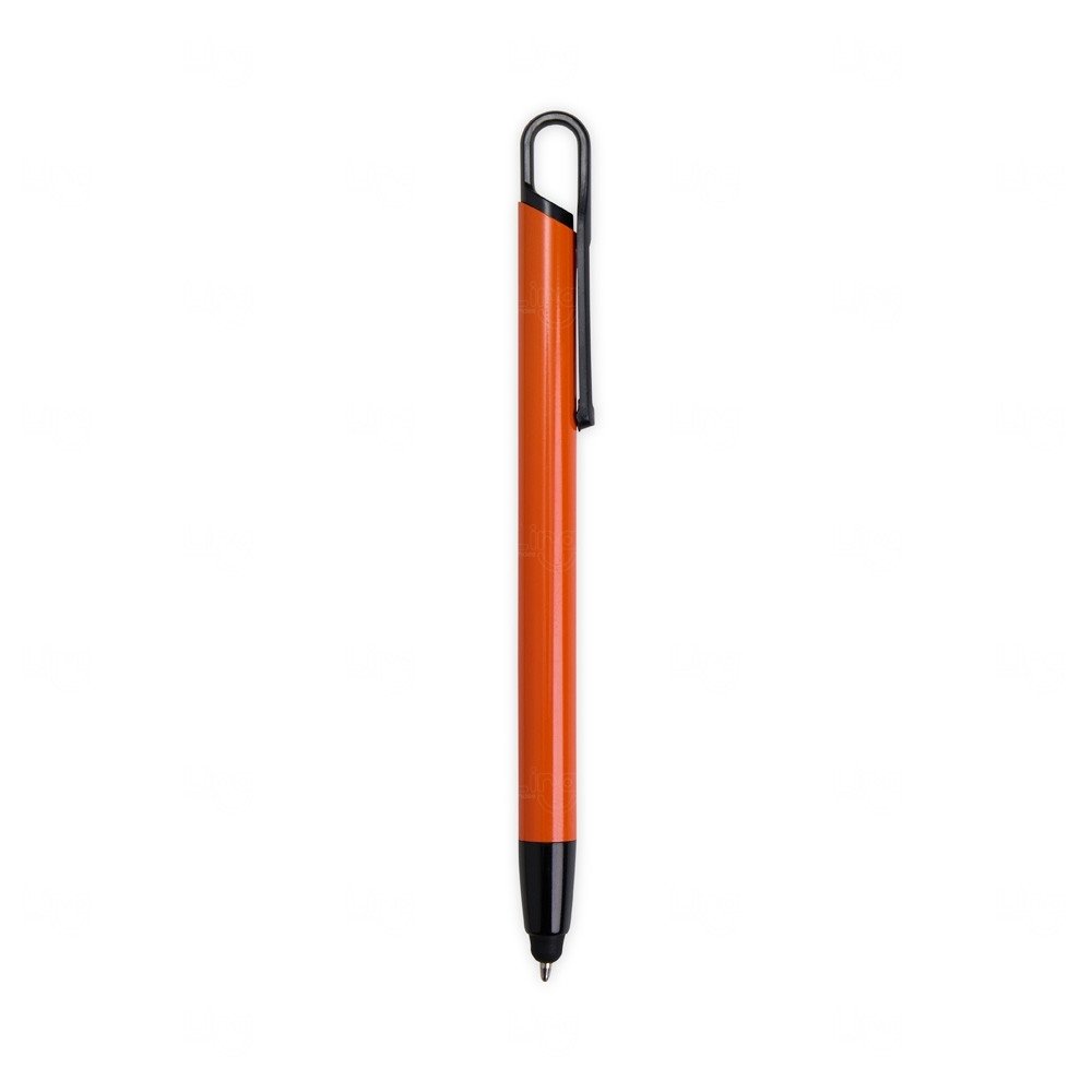 Caneta Touch em Metal Personalizada Laranja