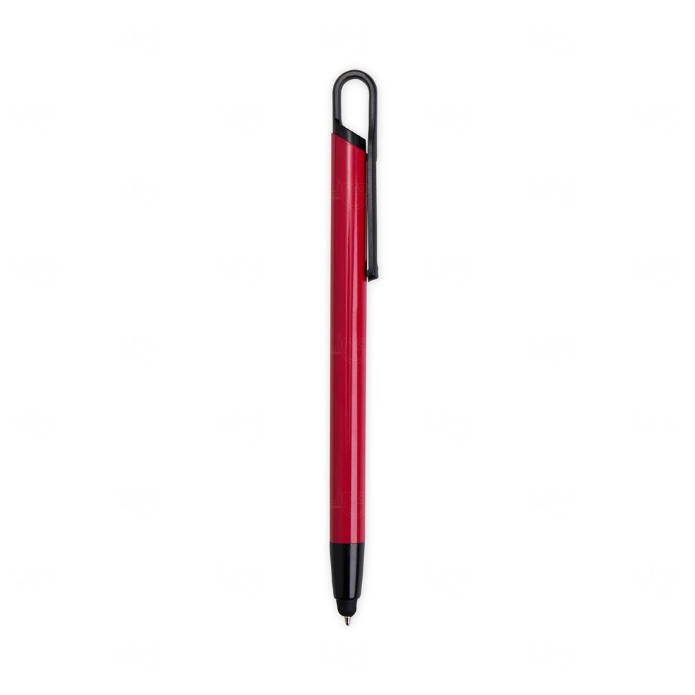 Caneta Touch em Metal Personalizada Vermelho