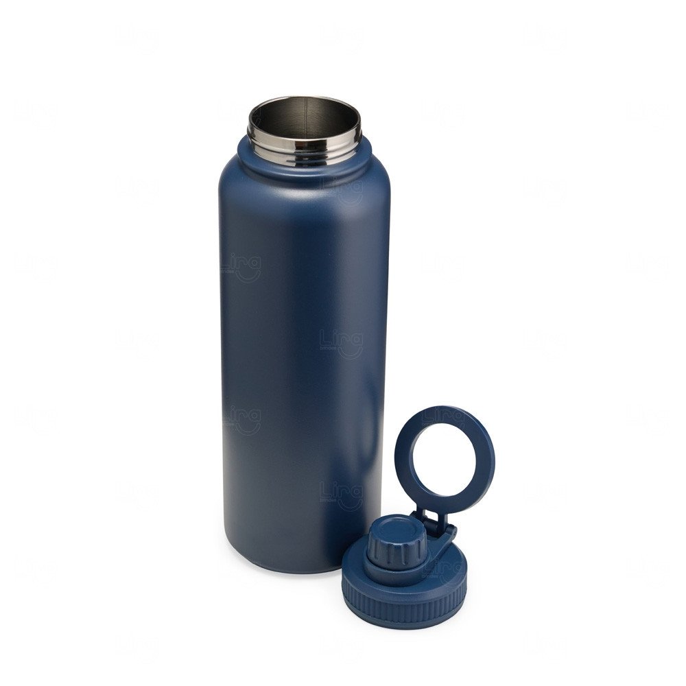 Garrafa Térmica Inox c/ Suporte para Celular Personalizada - 1,2L 