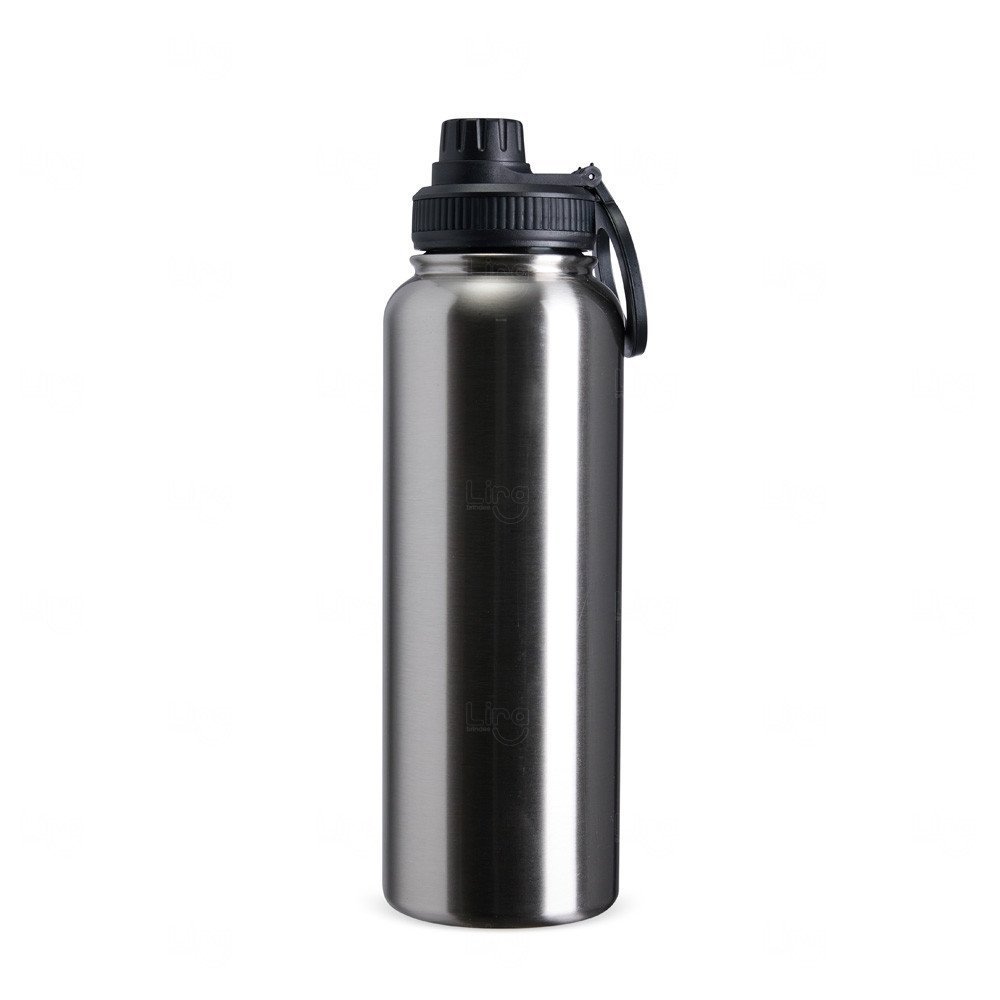 Garrafa Térmica Inox c/ Suporte para Celular Personalizada - 1,2L 