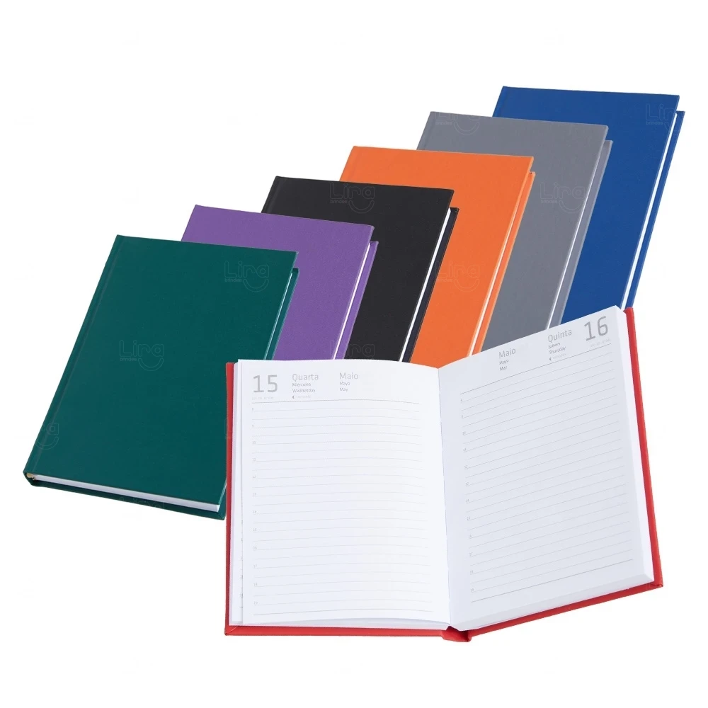 Agenda 2026 Capa Dura em Cromato Personalizada - 17 x 12,4 cm 