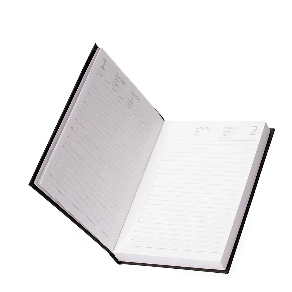 Agenda 2026 Capa Dura em Cromato Personalizada - 17 x 12,4 cm 