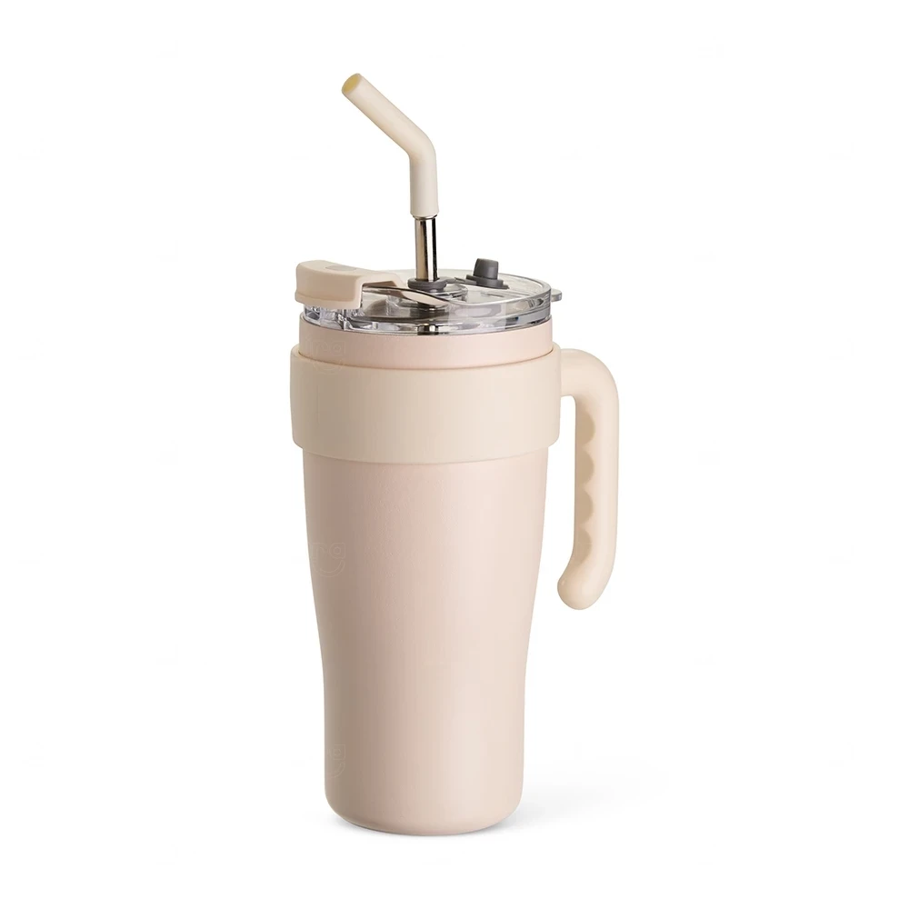 Caneca Térmica Inox 800ml Personalizada Creme